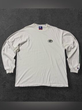 Champion Green Bay Packers White Long Sleeve Shirt